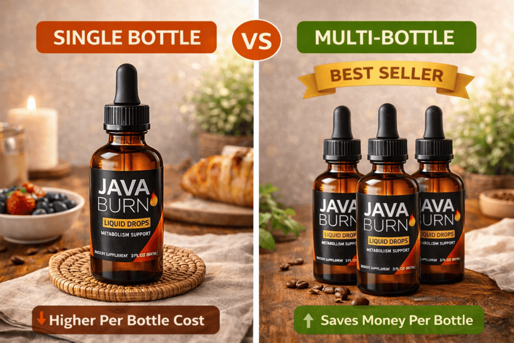 Comparison of single bottle vs multi-bottle JavaBurn packages